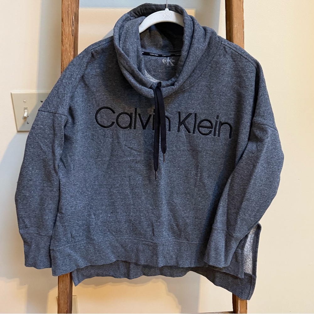 Women’s Calvin Klein Charcoal Knit Sweatshirt